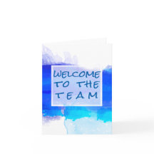 Bienvenida a Aquamarine BLUE Watercolor Abstrato