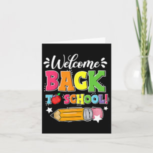Tarjeta Bienvenida Byck A La Escuela De Primer Día De Maes