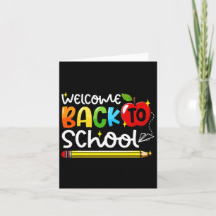 Tarjeta Bienvenida Byck A La Escuela De Primer Día De Maes