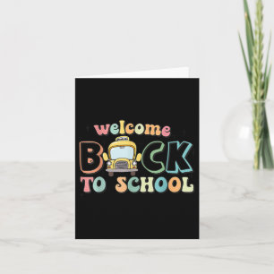 Tarjeta Bienvenida Byck Al Autobús Escolar