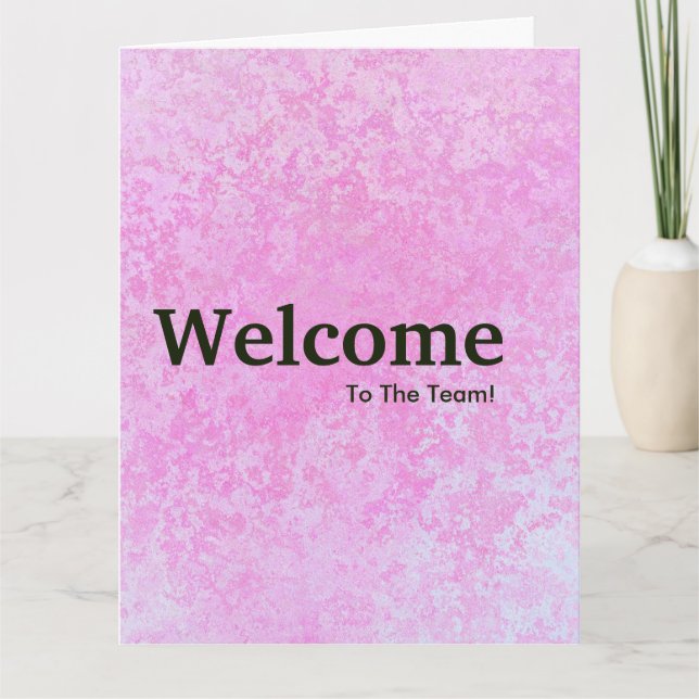 Tarjeta Bienvenida de nuevo empleado (Anverso)