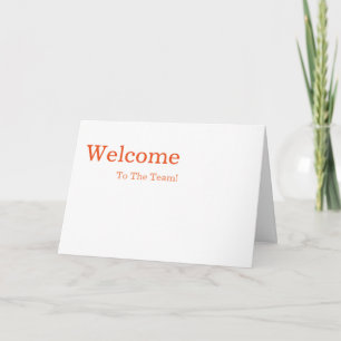 Tarjeta Bienvenida elegante y sencilla personalizada