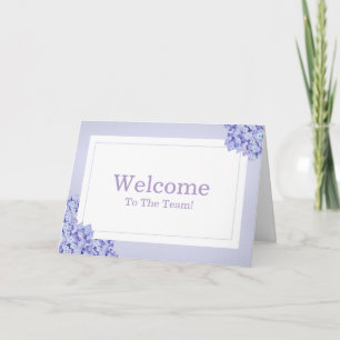 Tarjeta Bienvenida elegante y sencilla personalizada