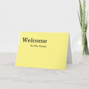 Tarjeta Bienvenida elegante y sencilla personalizada