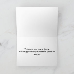 Tarjeta Bienvenida elegante y sencilla personalizada
