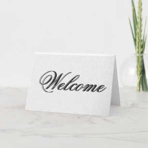 Tarjeta Bienvenida Mínima Blanca Al Equipo