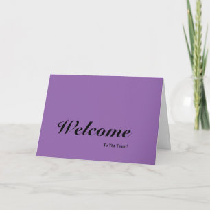 Tarjeta Bienvenida Purple Al Equipo