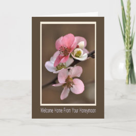 Tarjeta Bienvenido a casa de tu luna de miel