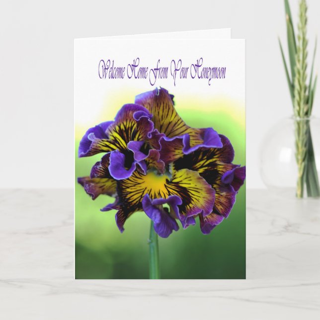 Tarjeta Bienvenido a casa de tu luna de miel (Anverso)