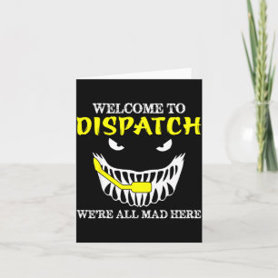 Tarjeta Bienvenido a Despacho Divertido 911 Despacho Hallo