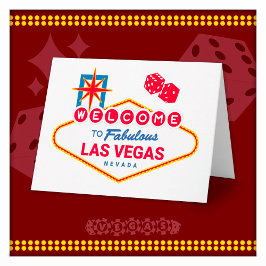 Tarjeta Bienvenido a Fabuloso Viaje a Las Vegas Señal de L