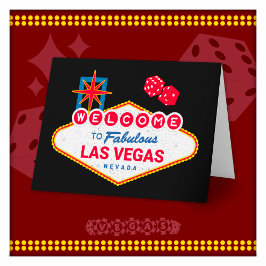 Tarjeta Bienvenido a Fabuloso Viaje a Las Vegas Señal de L