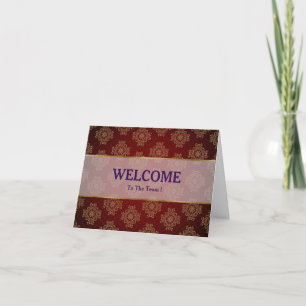 Tarjeta Bienvenido A La Postcard Del Equipo