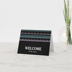 Tarjeta Bienvenido A La Postcard Del Equipo