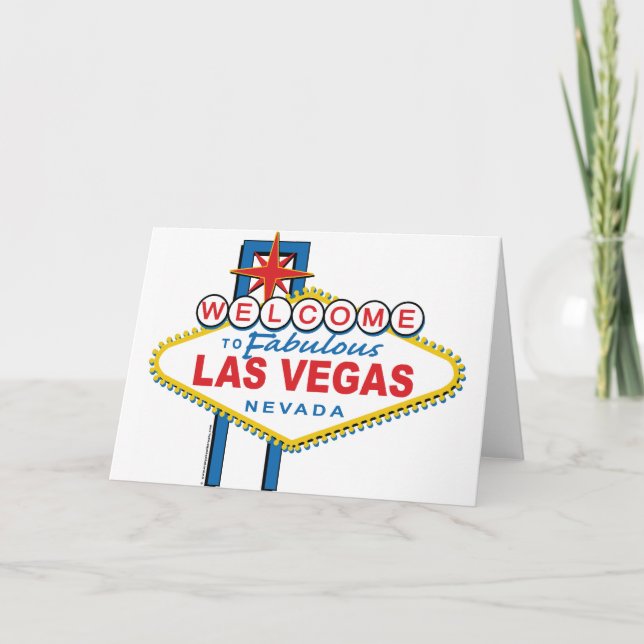Tarjeta Bienvenido a Las Vegas (Anverso)