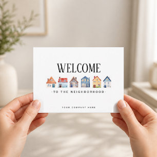 Tarjeta Bienvenido a los caprichosos hogares nórdicos del