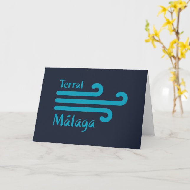 Tarjeta Bienvenido a Málaga 4: Terral (flor amarilla)