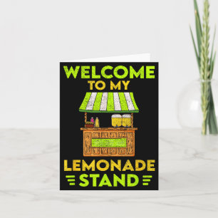 Tarjeta Bienvenido a mi puesto de limonada _ Verano _ Limó