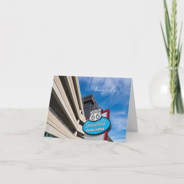 Tarjeta Bienvenido A Springfield MO Thinking Of You Card (Anverso)