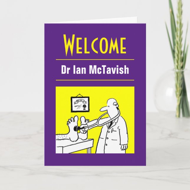 Tarjeta Bienvenido a un Médico (Anverso)