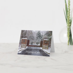 Tarjeta Bienvenido A Winter Thinking Of You Card