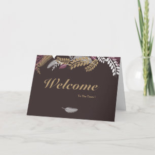 Tarjeta Bienvenido Al Equipo