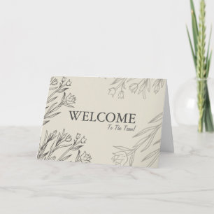 Tarjeta Bienvenido al equipo