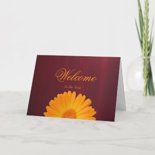 Tarjeta Bienvenido Al Equipo Daisy Flower