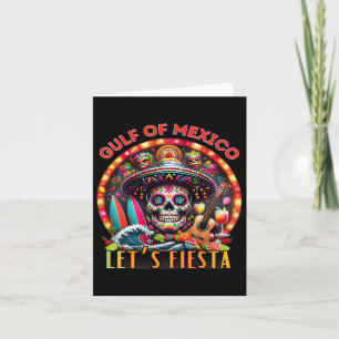 Tarjeta Bienvenido al Golfo de México Cinco De Mayo Retro 