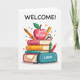 Tarjeta Bienvenido al segundo grado de personalización del