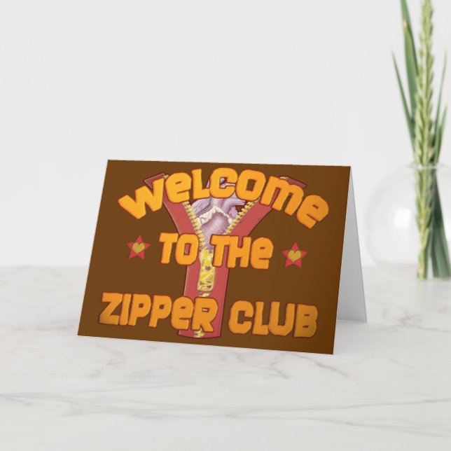 Tarjeta Bienvenido al Zipper Club (Anverso)