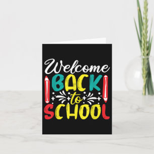 Tarjeta Bienvenido De Nuevo A La Escuela - Primer Día En L