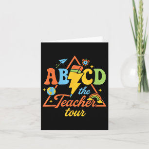 Tarjeta Bienvenido De Nuevo Al Profesor Abcd De La Escuela