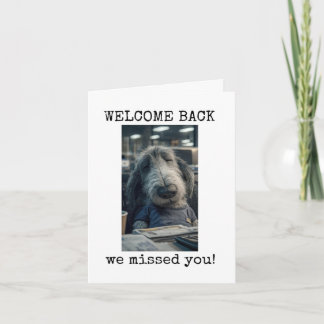 Tarjeta Bienvenido de nuevo, te hemos extrañado, Lindo, Am