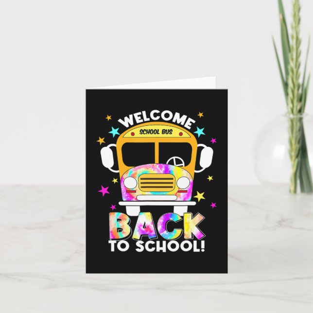 Tarjeta Bienvenido de vuelta a la escuela para conductores (Anverso)