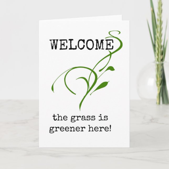 Tarjeta Bienvenido nuevo empleado, primer día de trabajo (Anverso)