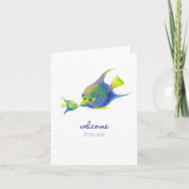 Tarjeta Bienvenido pequeño