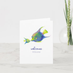 Tarjeta Bienvenido pequeño