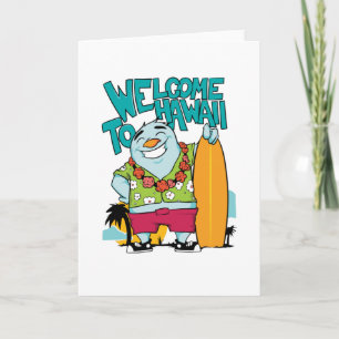 Tarjeta Bienvenidos a Hawái