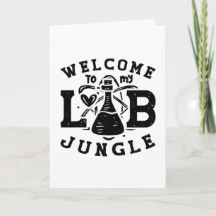 Tarjeta Bienvenidos A Mi Laboratorio Técnico De Laboratori