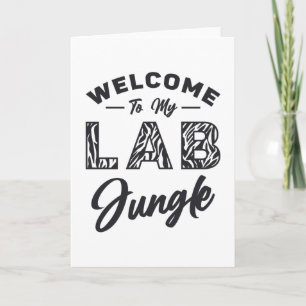 Tarjeta Bienvenidos A Mi Técnico De Laboratorio De Laborat