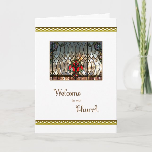 Tarjeta Bienvenidos a nuestra Iglesia (Anverso)