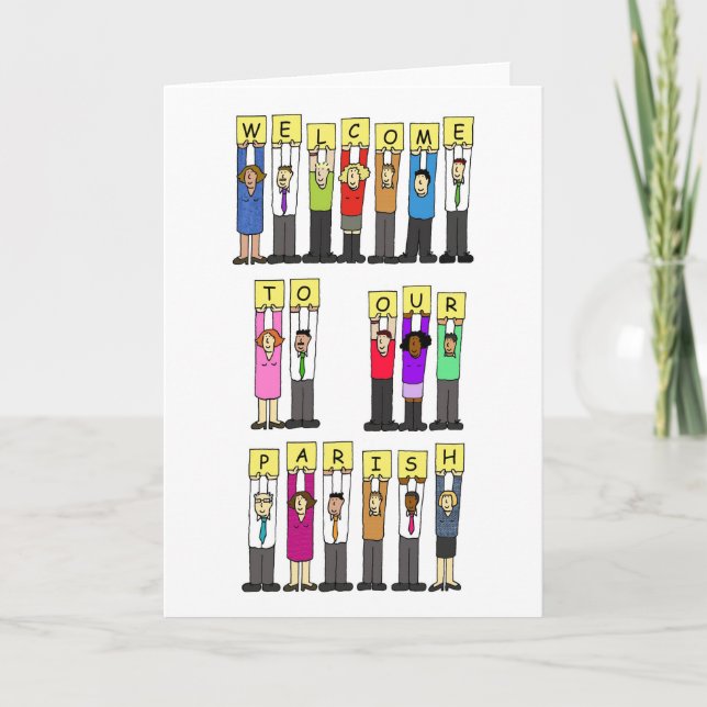 Tarjeta Bienvenidos a nuestra parroquia (Anverso)