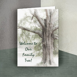 Tarjeta Bienvenidos a nuestro árbol familiar Notecard