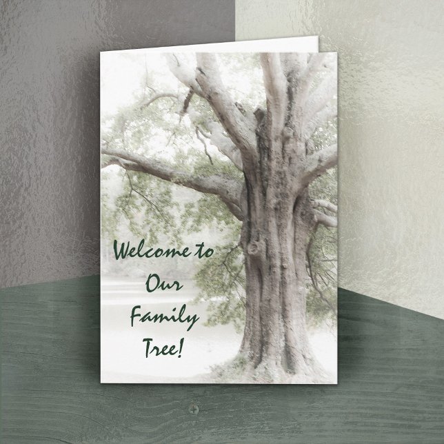 Tarjeta Bienvenidos a nuestro árbol familiar Notecard (Subido por el creador)