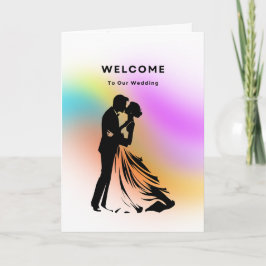 Tarjeta Bienvenidos a nuestro Boda