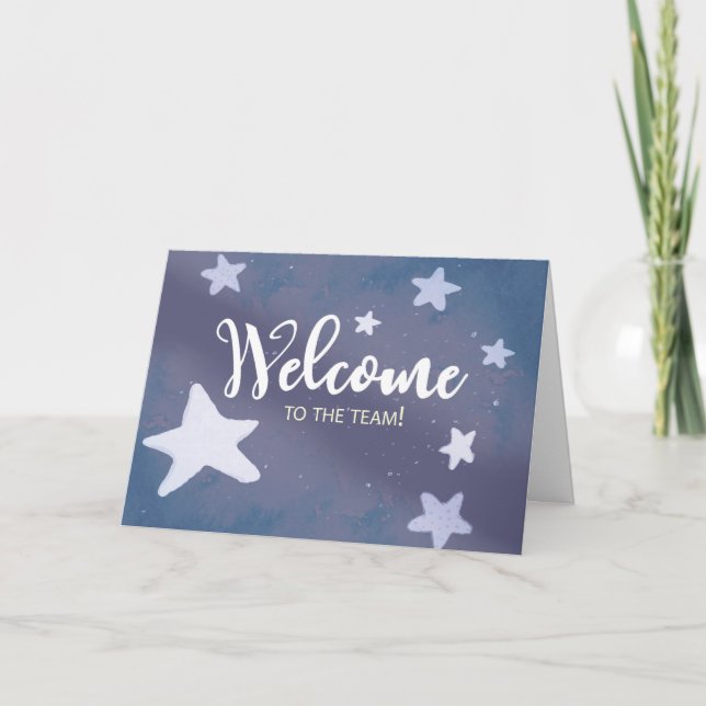Tarjeta Bienvenidos a Team Business Stars (Anverso)