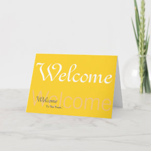 Tarjeta Bienvenidos Al Amarillo Del Equipo