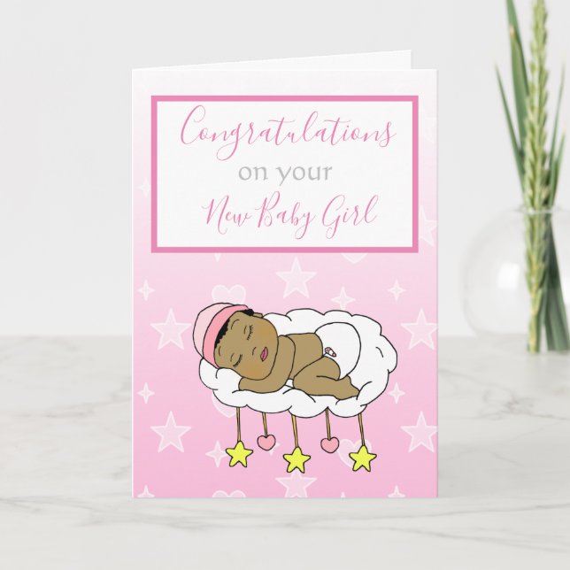 Tarjeta Bienvenidos al auto de bebé Chica de Recién nacido (Anverso)