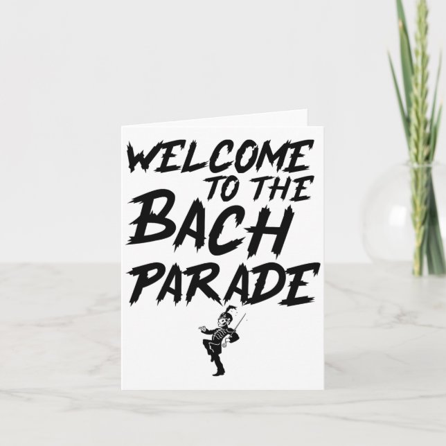 Tarjeta Bienvenidos Al Bach Parade Bride Squad Gothic Bach (Anverso)